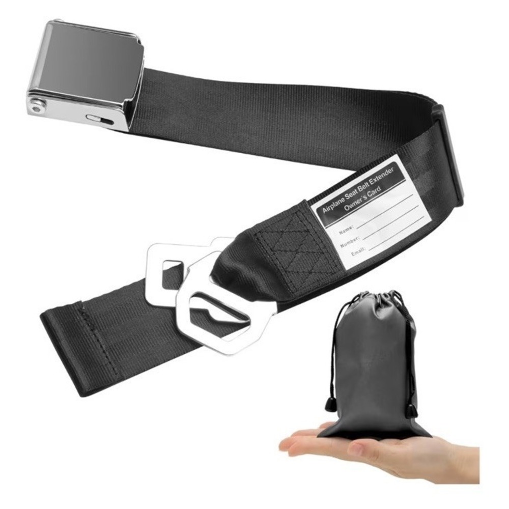 2 in 1 Airplane Seat Belt Extender, Coolrunner Adjustable 7-32" Airplane Seatbel